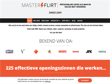 Tablet Screenshot of masterflirt.nl